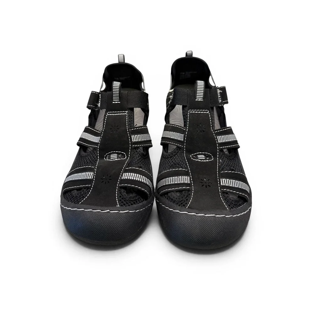 JBU Black/White Wmns NWOT Jambu Water Sandals Size 11M Gorpcore Hiking Summer - Picture 1 of 9